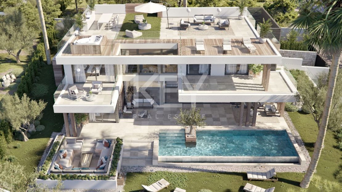 Luxury 4-Bedroom Villa with sea views and infinity pool in Cancelada Area, Estepona’s Norte