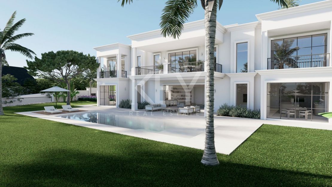 Exclusive luxury Villa with panoramic sea and golf views in El Paraiso, Estepona