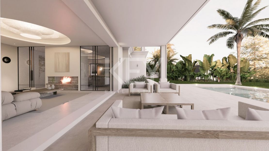 Exclusive luxury Villa with panoramic sea and golf views in El Paraiso, Estepona