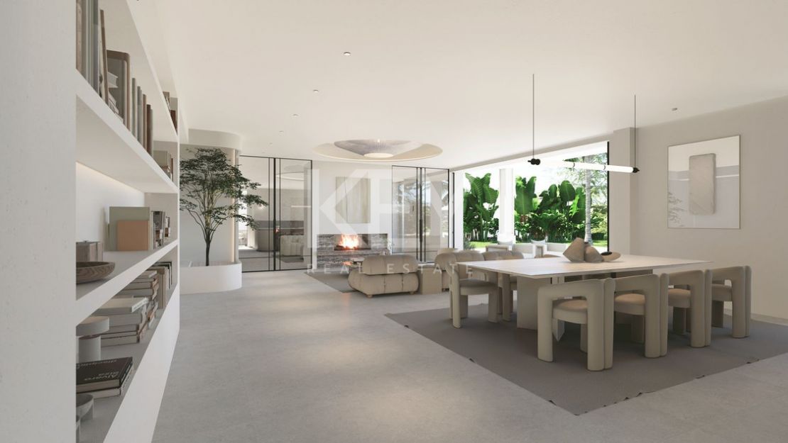 Exclusive luxury Villa with panoramic sea and golf views in El Paraiso, Estepona