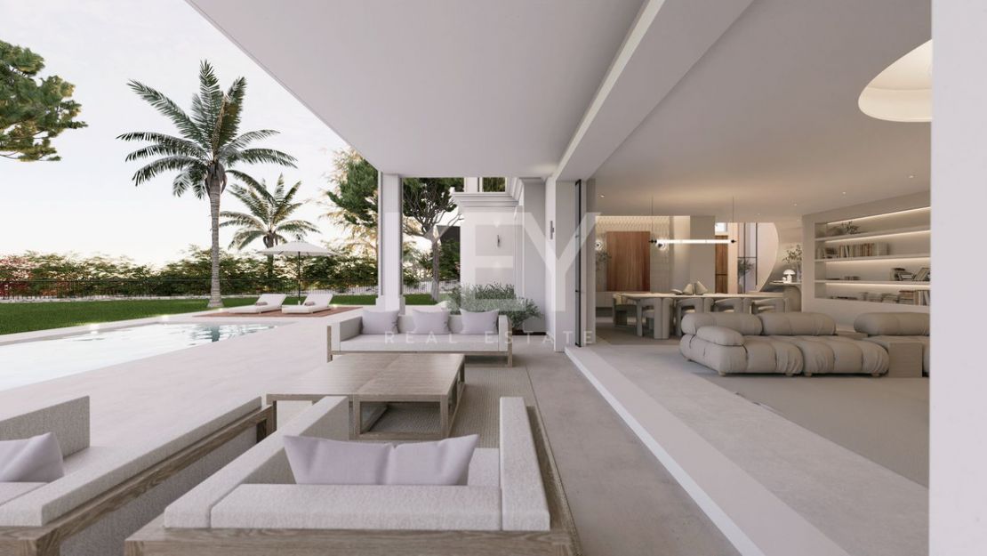 Exclusive luxury Villa with panoramic sea and golf views in El Paraiso, Estepona