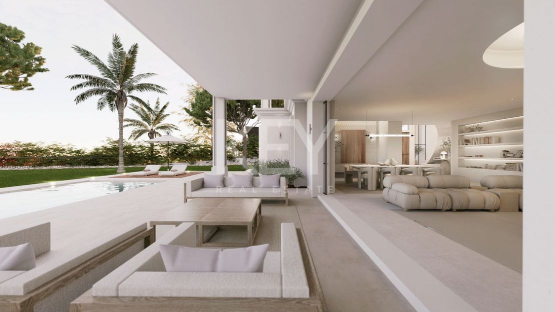 Exclusive luxury Villa with panoramic sea and golf views in El Paraiso, Estepona