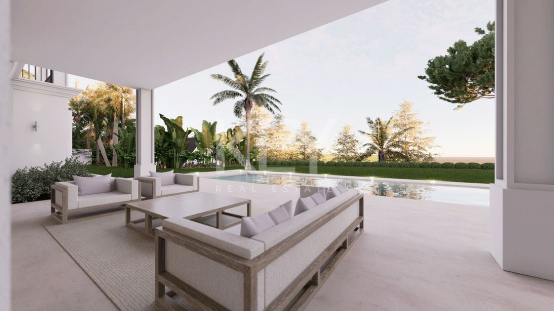 Exclusive luxury Villa with panoramic sea and golf views in El Paraiso, Estepona