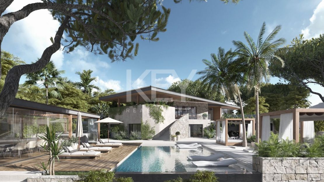 Proyecto exclusivo de villa con vistas panorámicas en el Valle del Golf de Nueva Andalucía