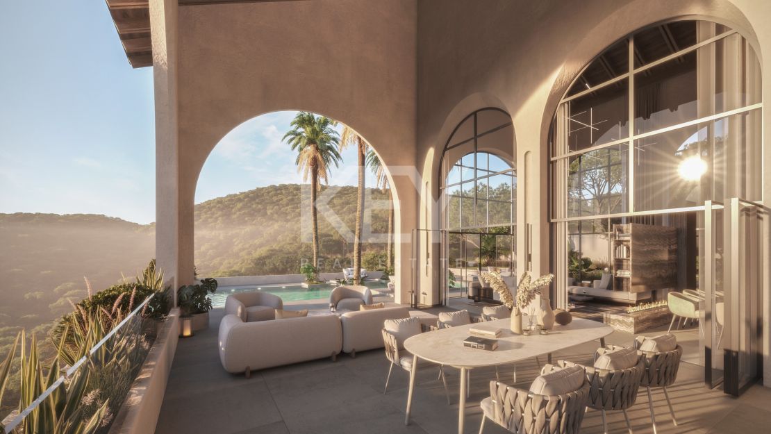 Modern Andalusian luxury with panoramic sea views in El Madroñal, Benahavís