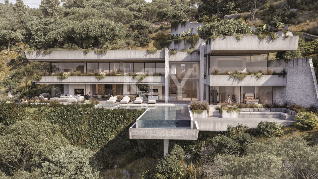 Modern Andalusian luxury with panoramic sea views in El Madroñal, Benahavís