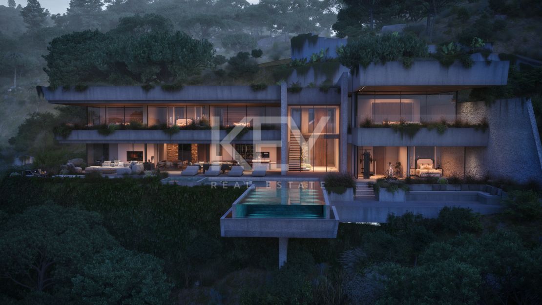 Modern Andalusian luxury with panoramic sea views in El Madroñal, Benahavís