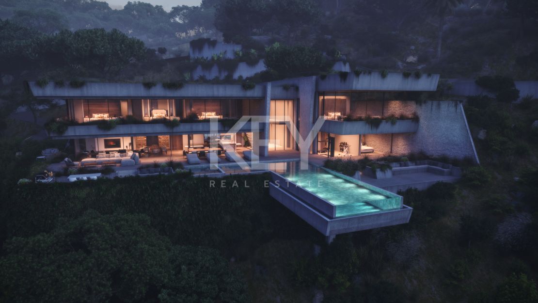 Modern Andalusian luxury with panoramic sea views in El Madroñal, Benahavís