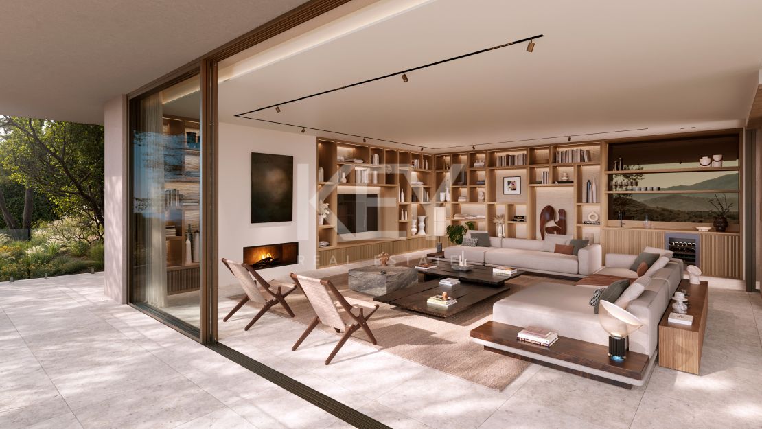 Eco-conscious villa with panoramic sea and valley views in Benahavís