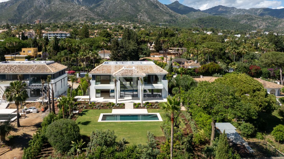 Proyecto de mansión de estilo moderno con aclamados arquitectos de Marbella en Rocio de Nagueles, Marbella