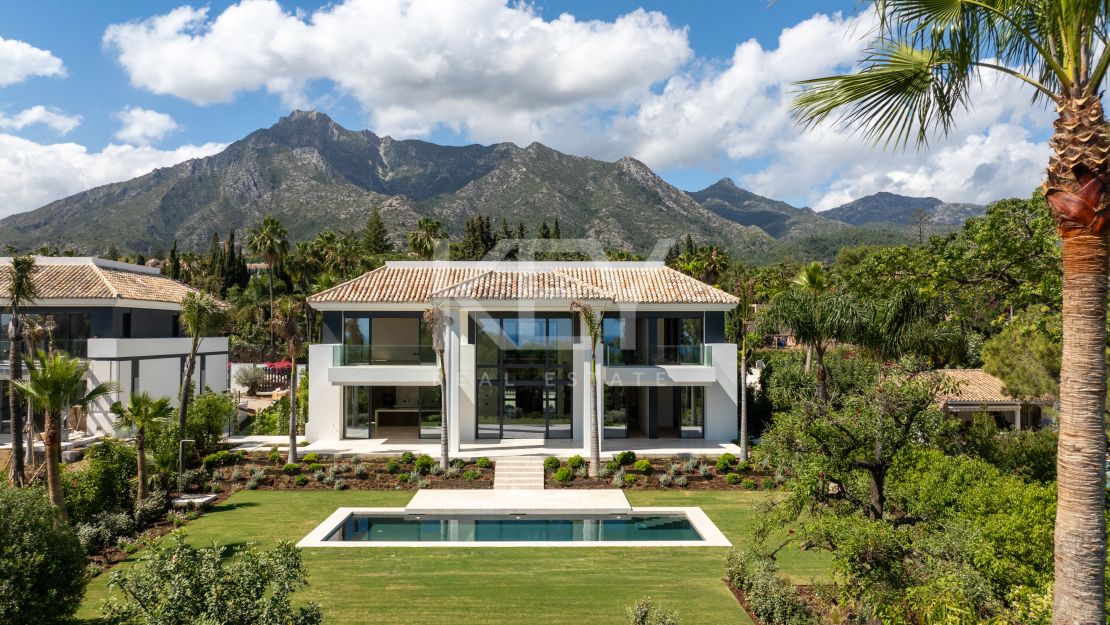 Proyecto de mansión de estilo moderno con aclamados arquitectos de Marbella en Rocio de Nagueles, Marbella