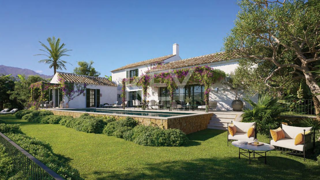 Luxury Mediterranean estate with golf, mountain and sea views in the exclusive Finca Cortesin, Casares