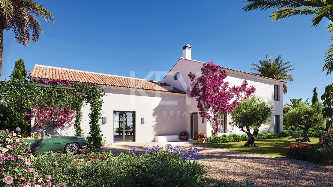 Enchanting Mediterranean villa with open sea views in Finca Cortesin, Casares