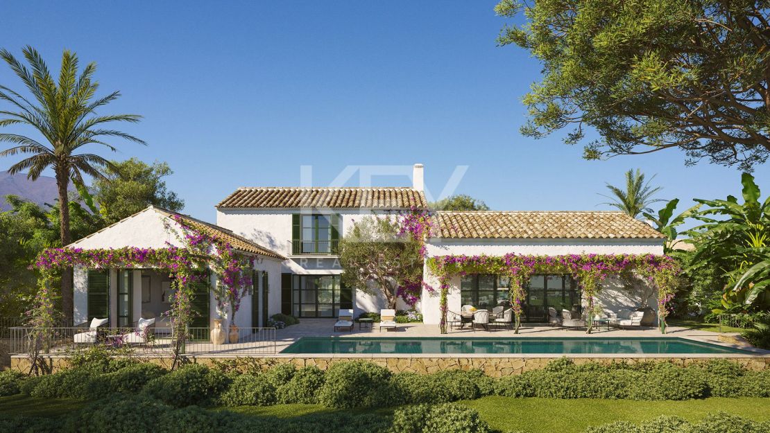 Enchanting Mediterranean villa with open sea views in Finca Cortesin, Casares