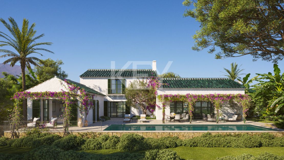 Encantadora Villa Mediterránea Con Vistas Abiertas Al Mar En Finca Cortesin, Casares