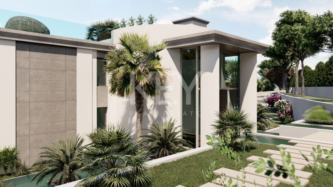 Фантастическая новая вилла с видом на Средиземное море в Сьерра Бланка, Марбелья