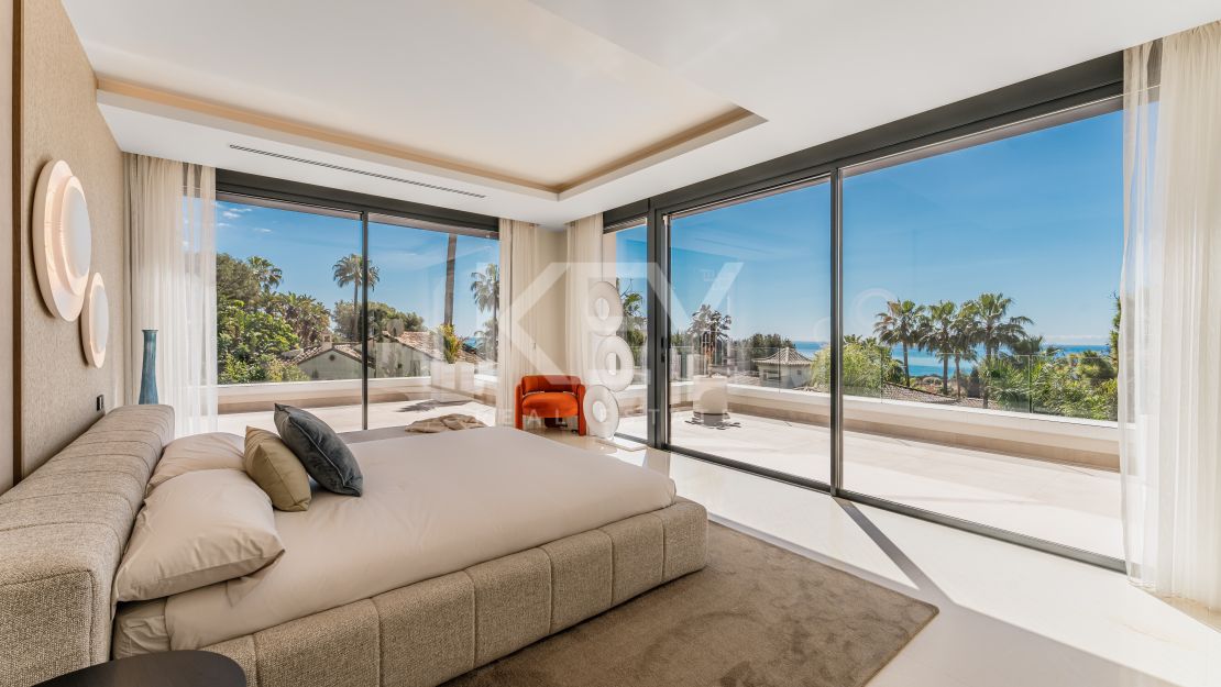 Fantástica villa de obra nueva con vistas al Mar Mediterráneo en Sierra Blanca, Milla de Oro, Marbella