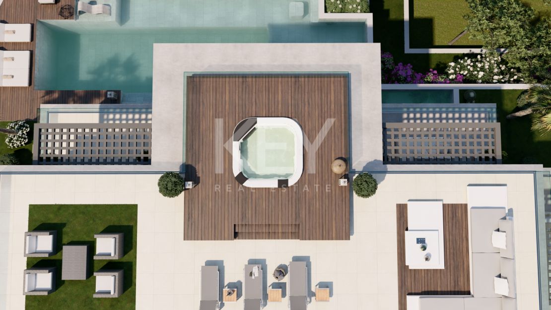 Фантастическая новая вилла с видом на Средиземное море в Сьерра Бланка, Марбелья