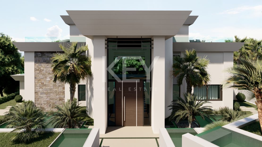 Фантастическая новая вилла с видом на Средиземное море в Сьерра Бланка, Марбелья