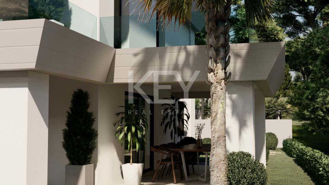 Фантастическая новая вилла с видом на Средиземное море в Сьерра Бланка, Марбелья