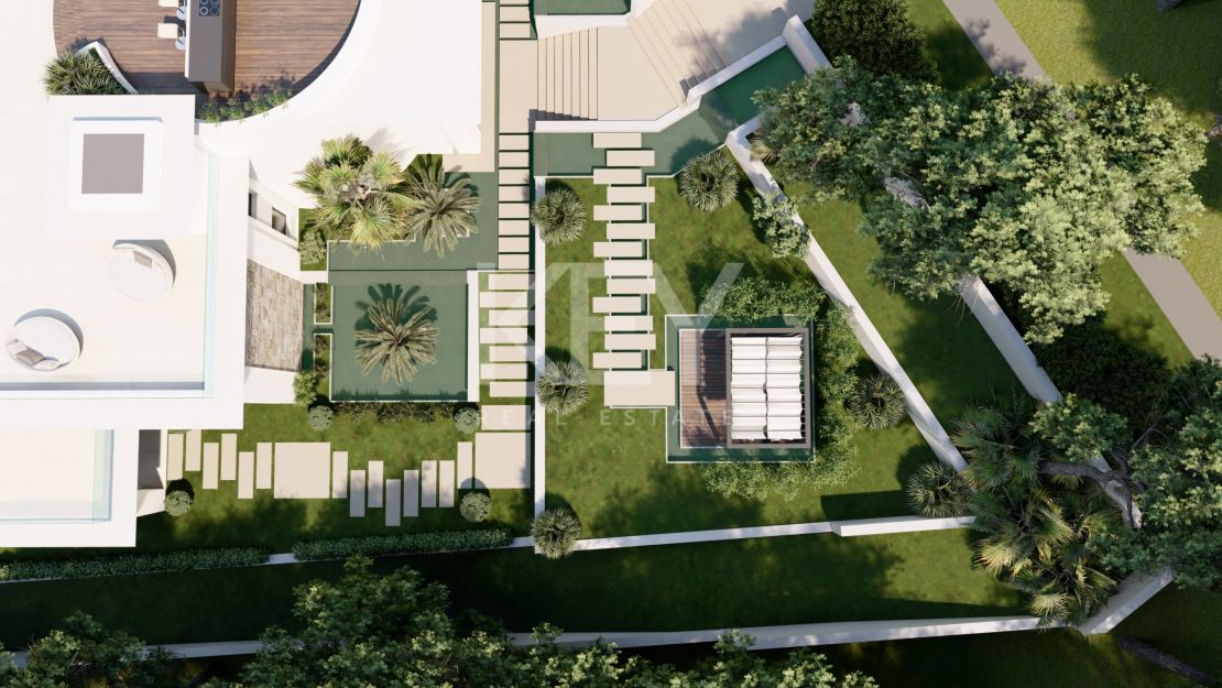 Фантастическая новая вилла с видом на Средиземное море в Сьерра Бланка, Марбелья