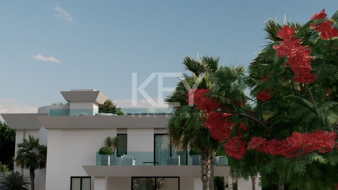 Фантастическая новая вилла с видом на Средиземное море в Сьерра Бланка, Марбелья