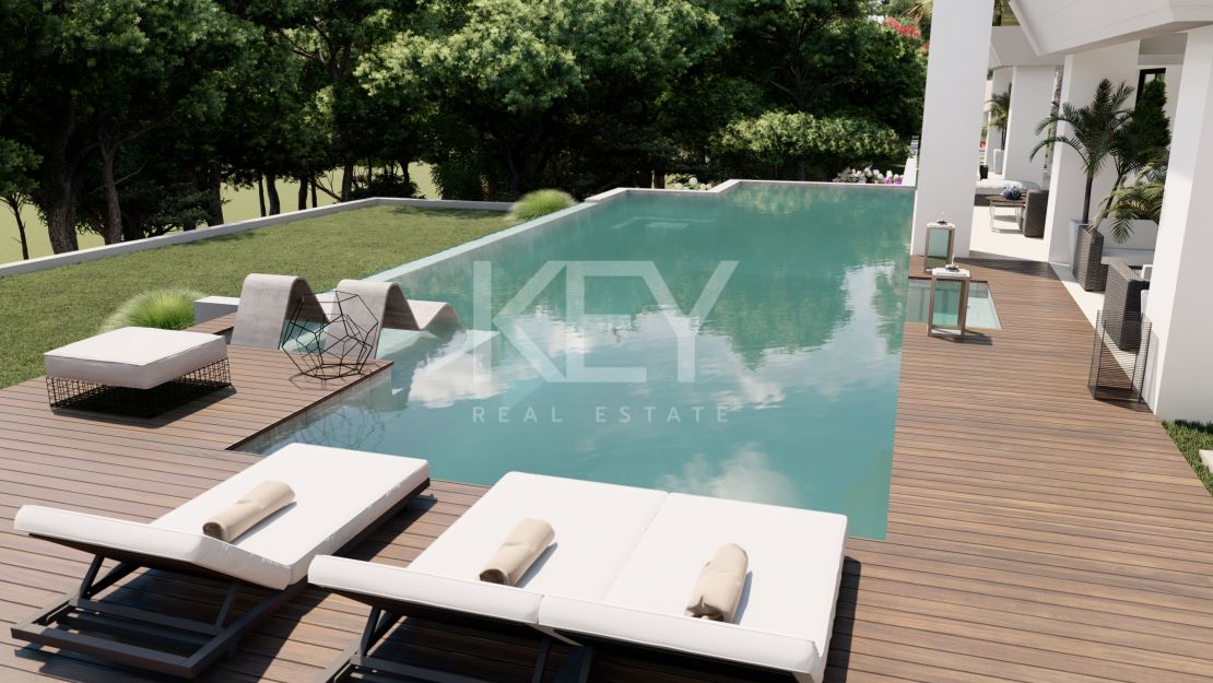 Фантастическая новая вилла с видом на Средиземное море в Сьерра Бланка, Марбелья