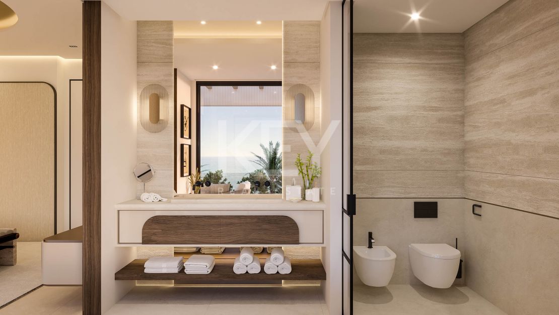 Lujosa villa pareada situada en primera línea de playa en Las Chapas, Marbella