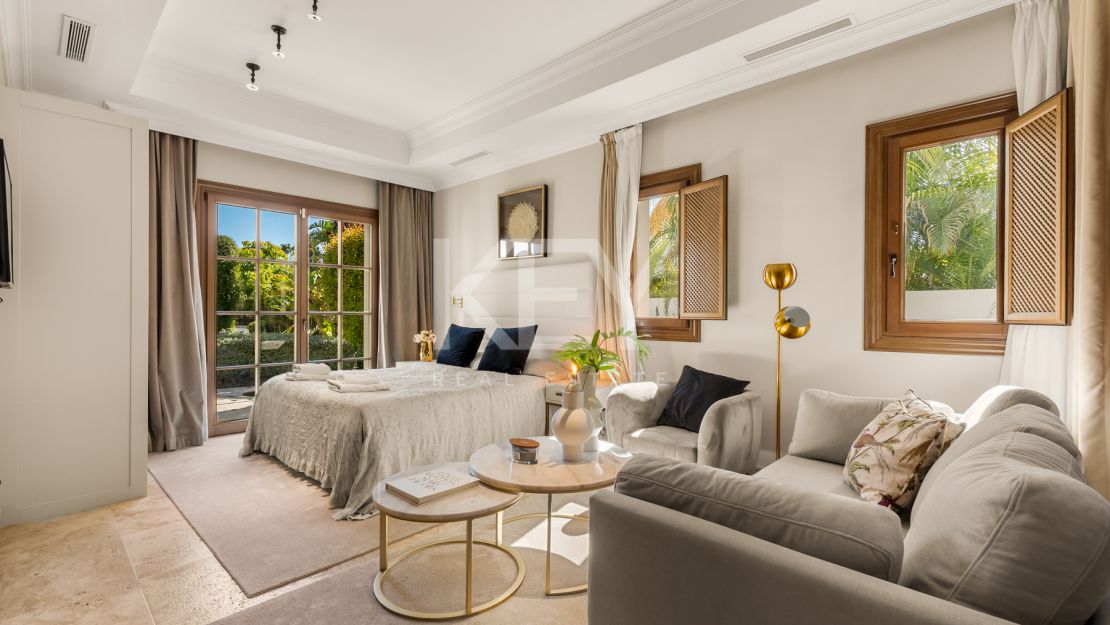 Exquisite villa for short term rent with mountain and sea views in La Carolina, Golden Mile