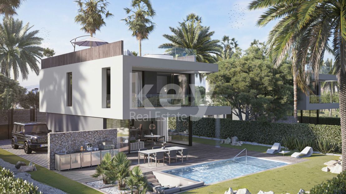 Modern complex of detached villas just a few minutes from the sea in Estepona