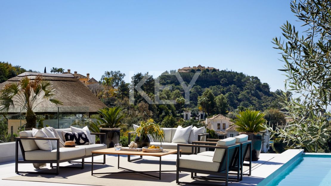 Exquisite Mediterranean Villa for rent in La Zagaleta with Breathtaking Sea and Golf Views