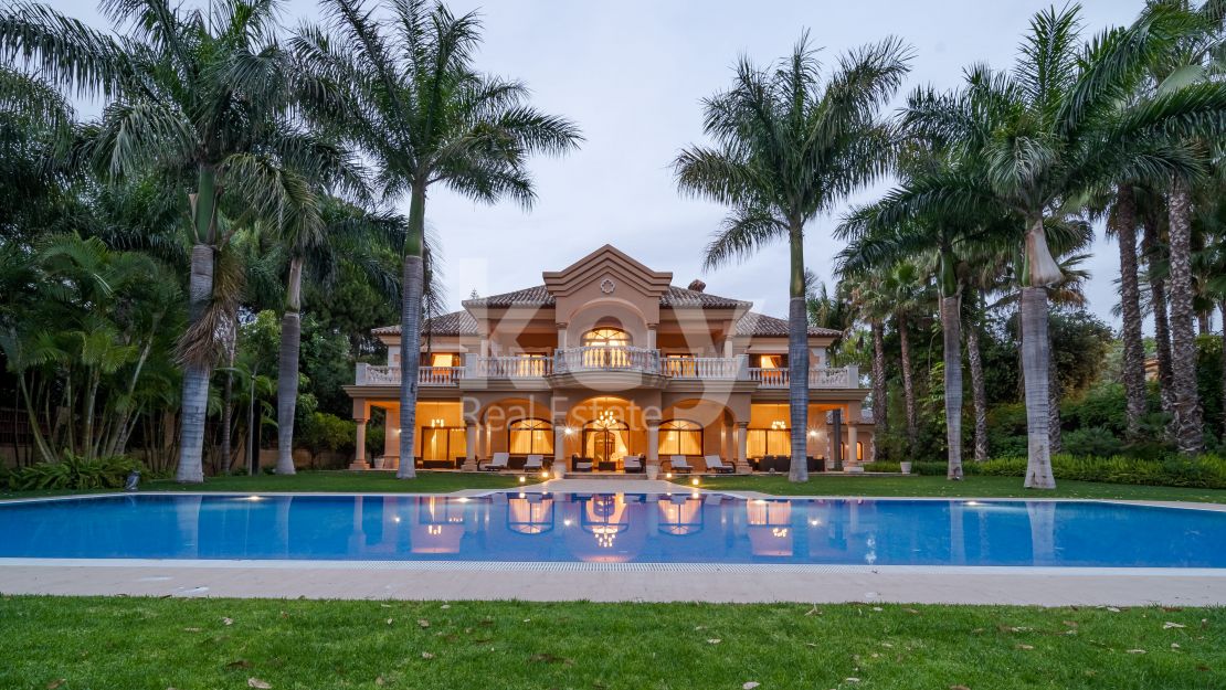Luxurious 8-Bedroom Beachside Villa in Guadalmina Baja with Large Plot and a Private Spa