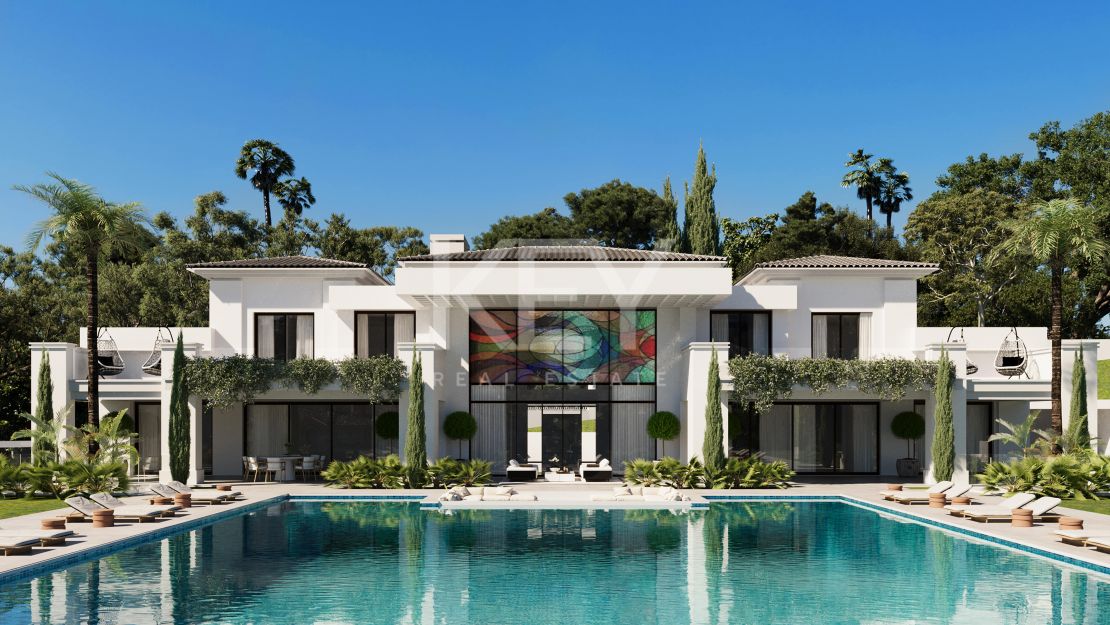 Luxurious Modern Villa in Los Flamingos, Benahavis with Golf Course Views and Spa Retreat