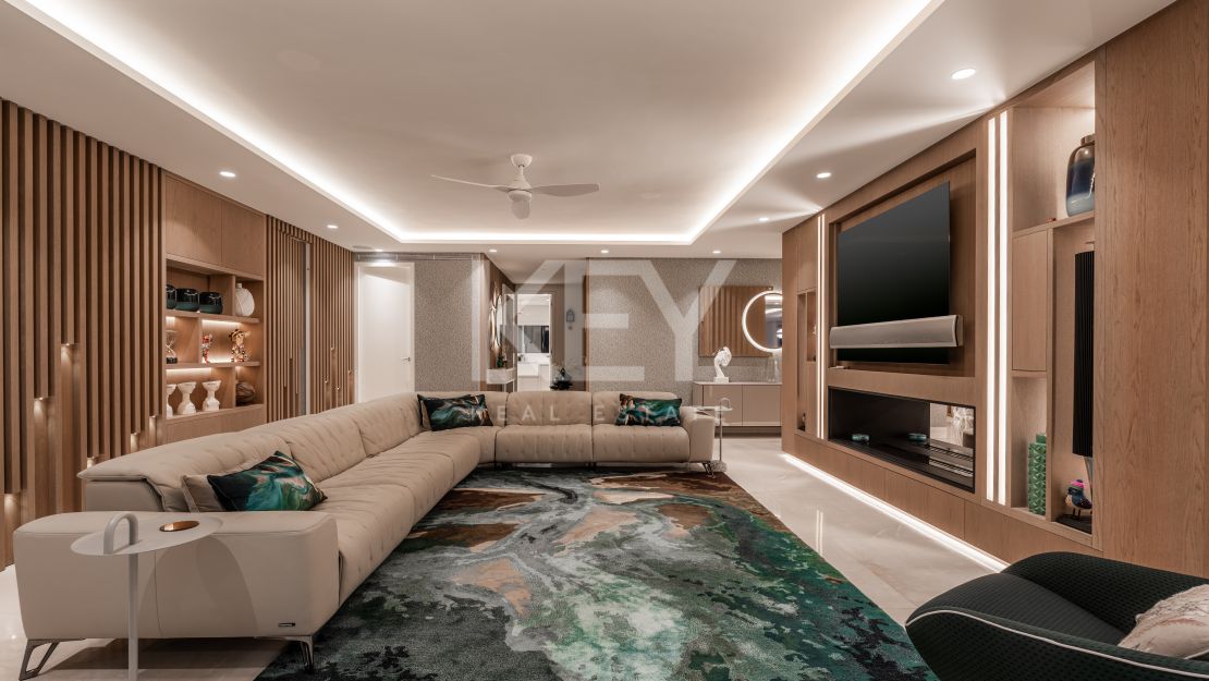 Роскошный двухэтажный пентхаус на первой линии пляжа в Пуэнте Романо, Золотая Миля