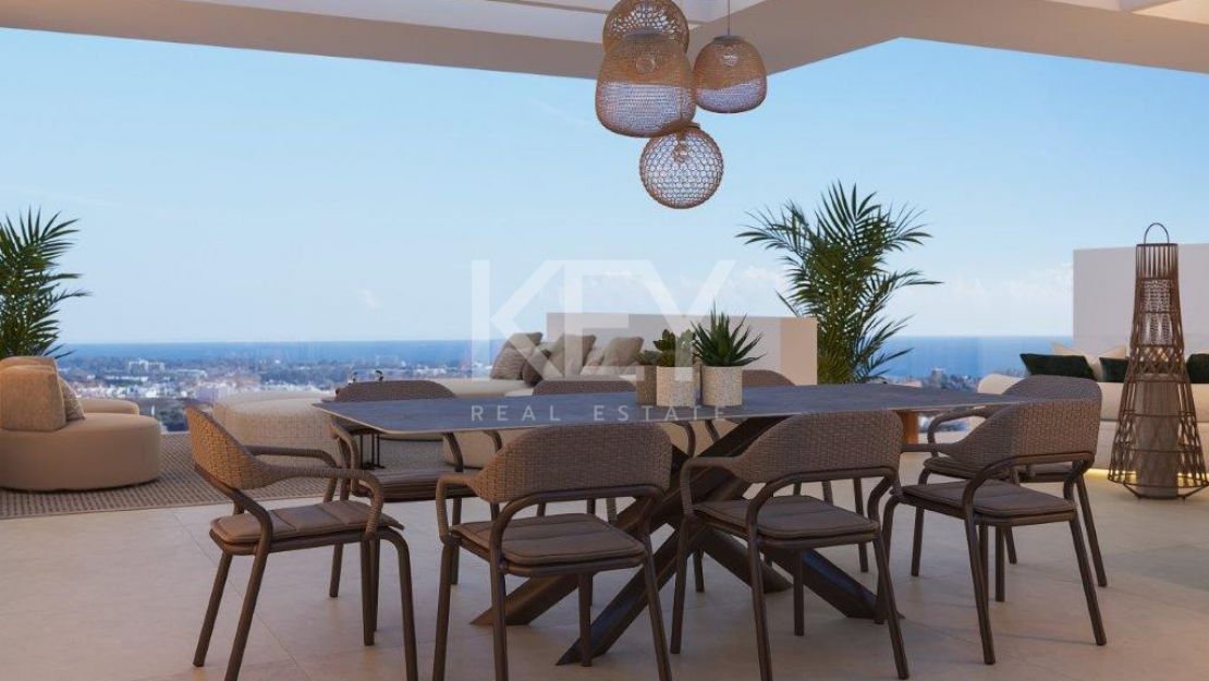 Exclusive villa from the contemporary collection of 12 villas, located on the New Golden Mile, Estepona