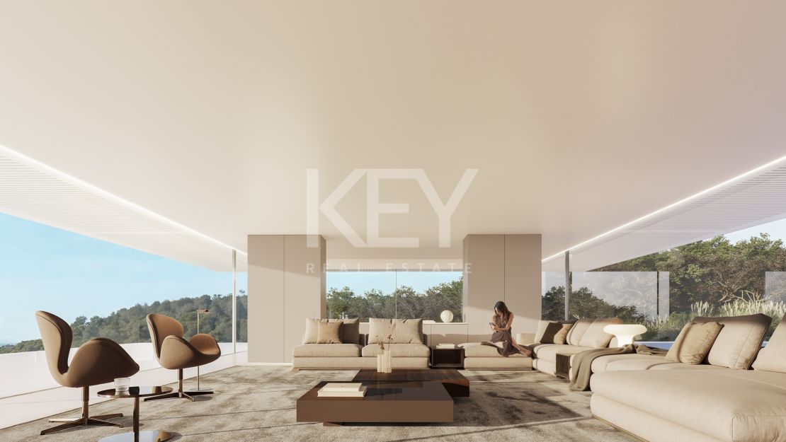 Luxurious villa with golf and sea views for sale in La Reserva, Sotogrande