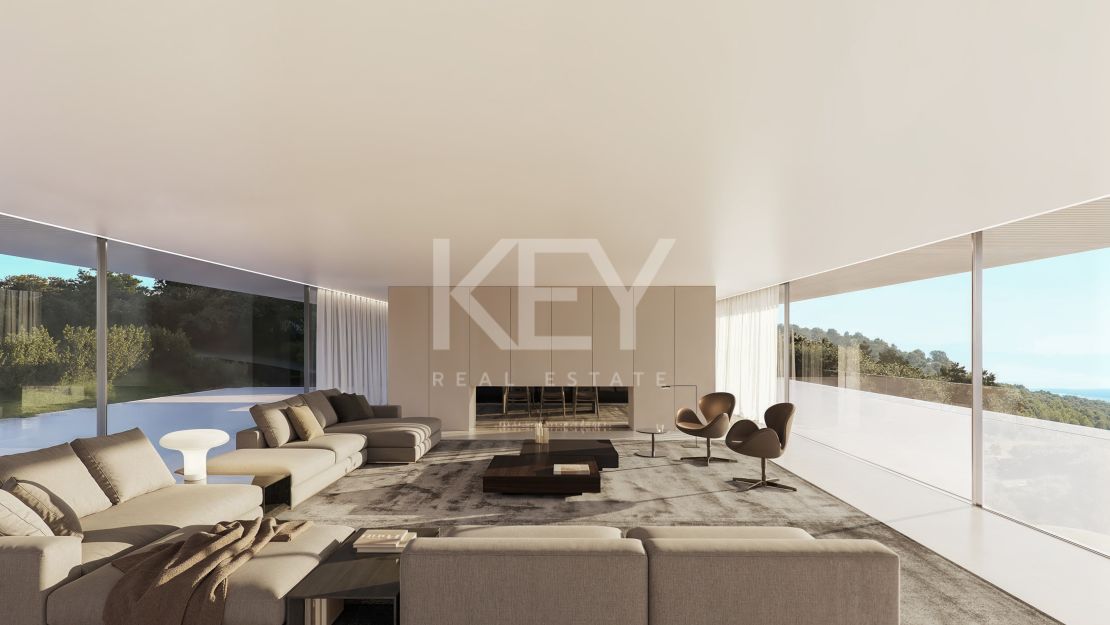 Luxurious villa with golf and sea views for sale in La Reserva, Sotogrande