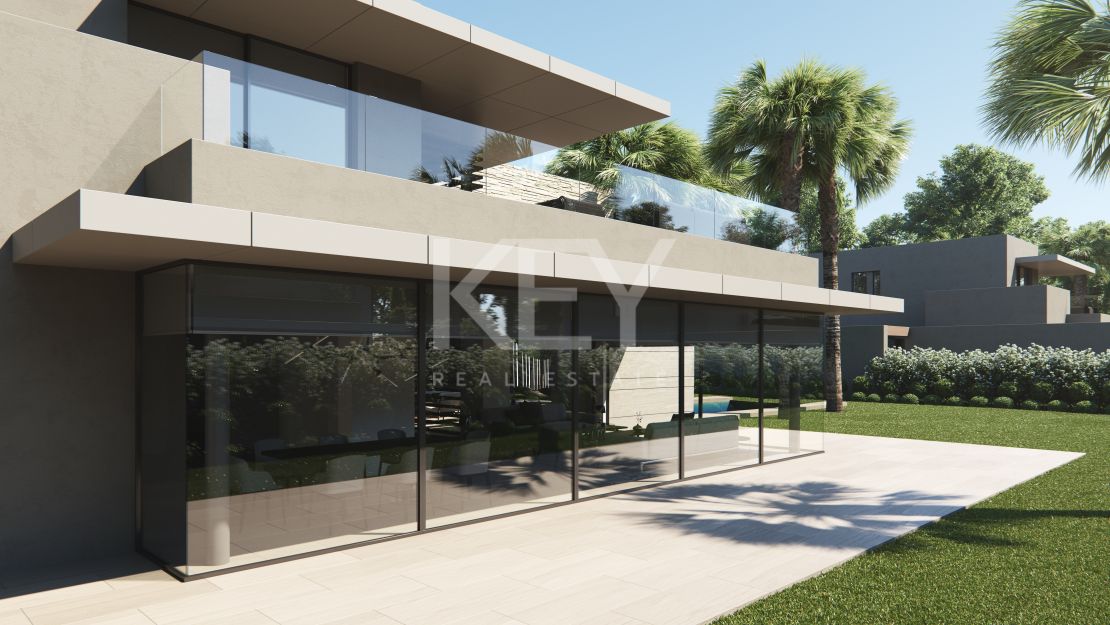 Villa moderna en venta cerca de campos de golf propios y de Puerto Banús en Cortijo Blanco, San Pedro de Alcántara