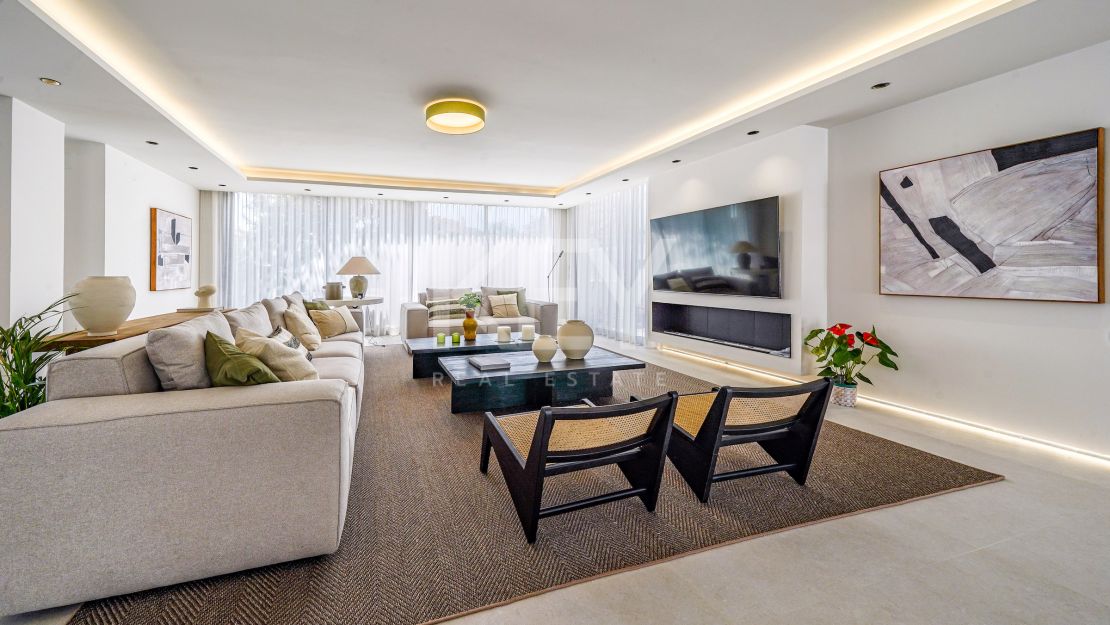Totally refurbished, contemporary villa for sale in Nueva Andalucia, Marbella