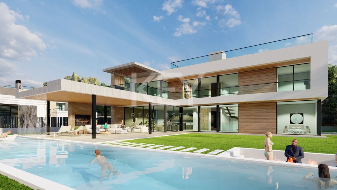 Destacable proyecto de villa en la prestigiosa Parcelas del Golf, Nueva Andalucia