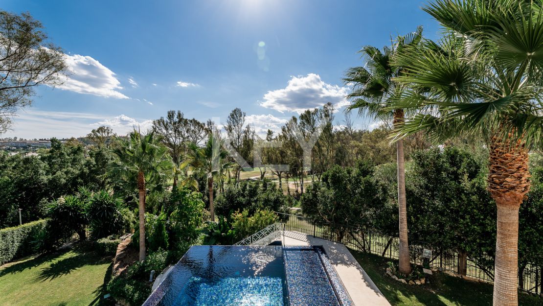 Luxurious, frontline golf villa with La Concha views for sale in Nueva Andalucia, Marbella