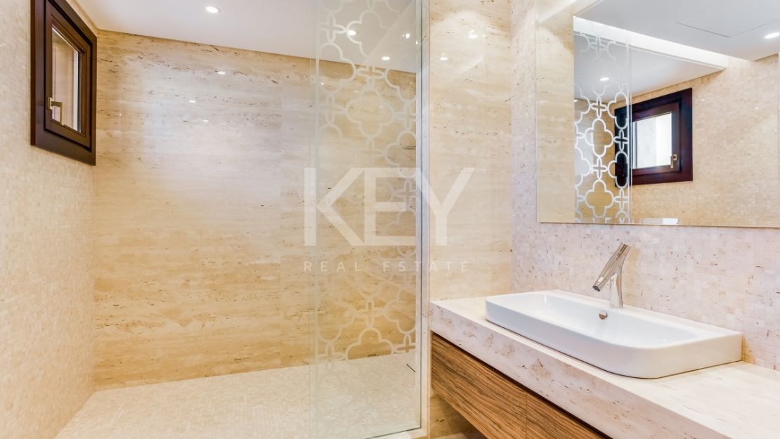 Luxurious, frontline golf villa with La Concha views for sale in Nueva Andalucia, Marbella