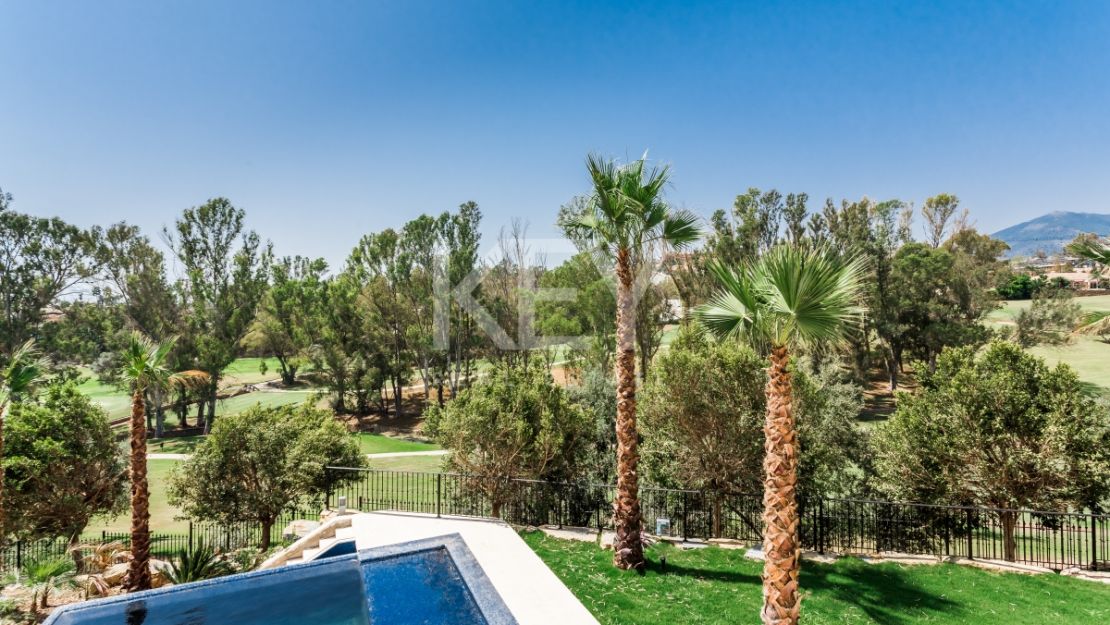 Luxurious, frontline golf villa with La Concha views for sale in Nueva Andalucia, Marbella