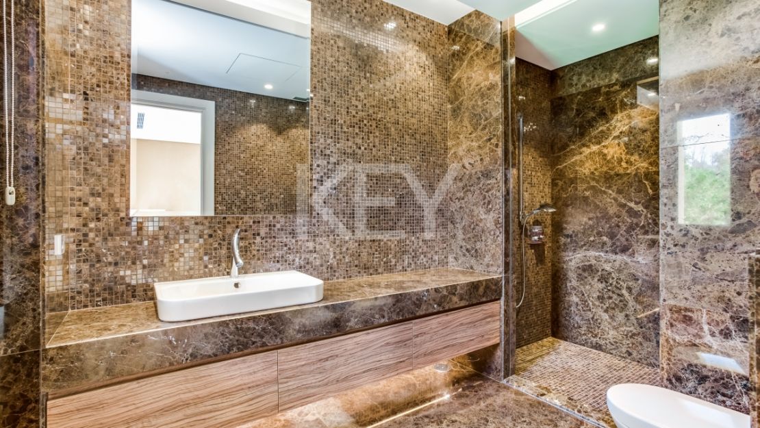 Luxurious, frontline golf villa with La Concha views for sale in Nueva Andalucia, Marbella