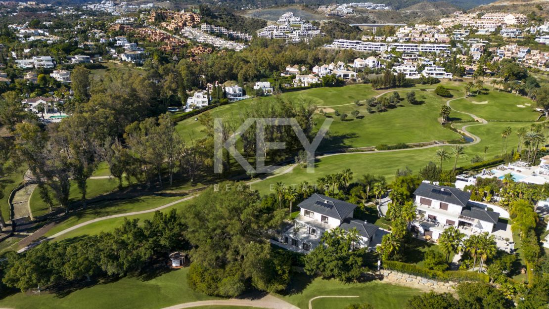 Luxurious, frontline golf villa with La Concha views for sale in Nueva Andalucia, Marbella