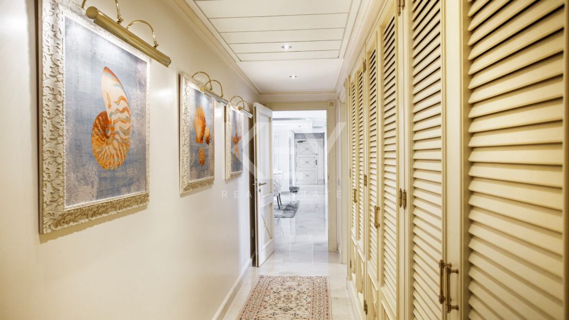 Stunning front line beach luxury penthouse in Kempinski resort for sale on the New Golden Mile, Marbella