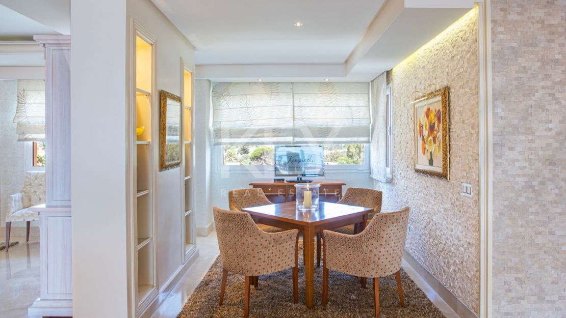 Stunning front line beach luxury penthouse in Kempinski resort for sale on the New Golden Mile, Marbella