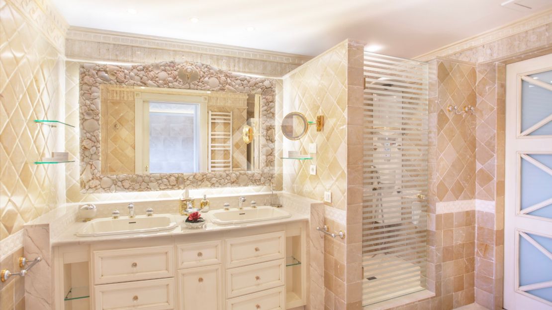 Stunning front line beach luxury penthouse in Kempinski resort for sale on the New Golden Mile, Marbella