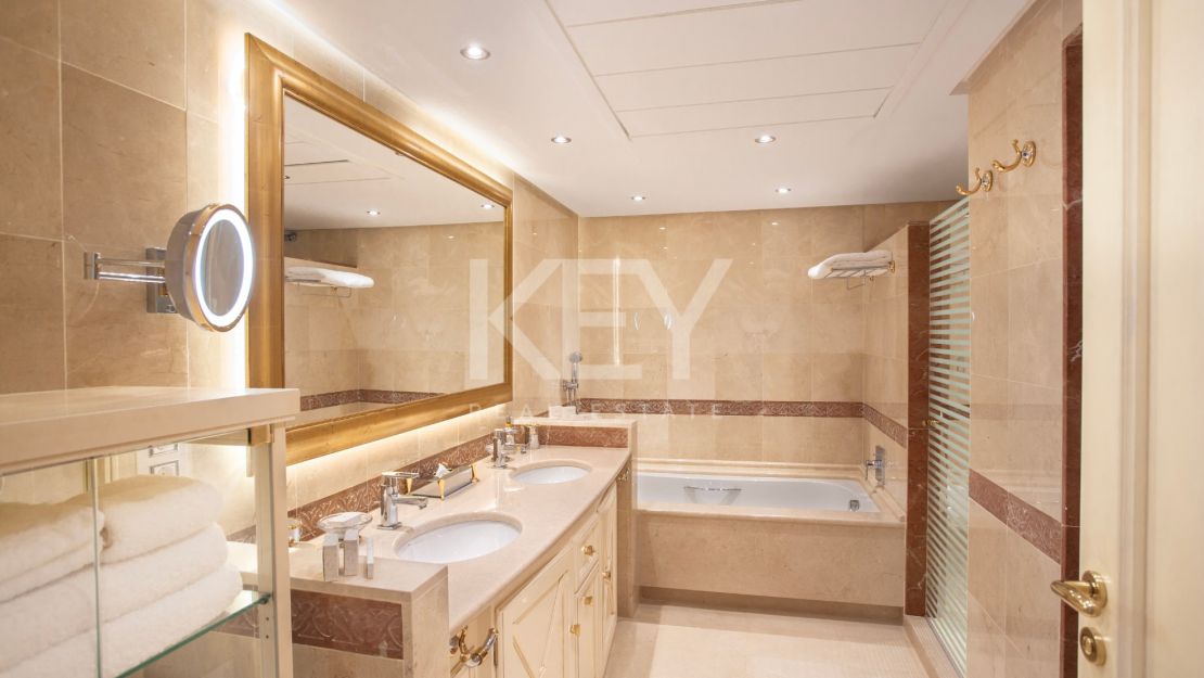 Stunning front line beach luxury penthouse in Kempinski resort for sale on the New Golden Mile, Marbella