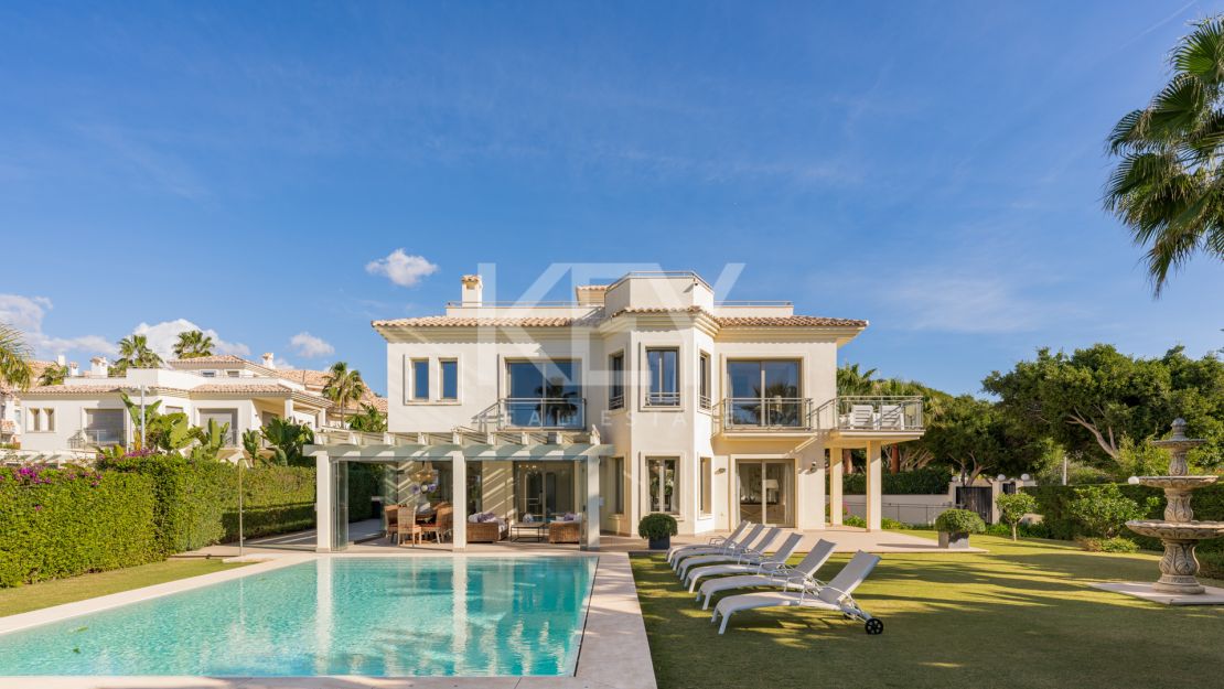 Stunning frontline beach villa for sale in Marbella East